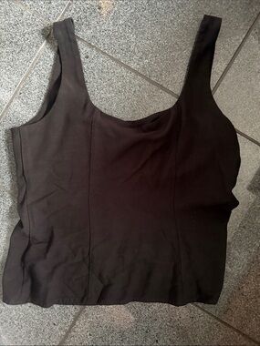 Dynamite Black Square-Neck Tank